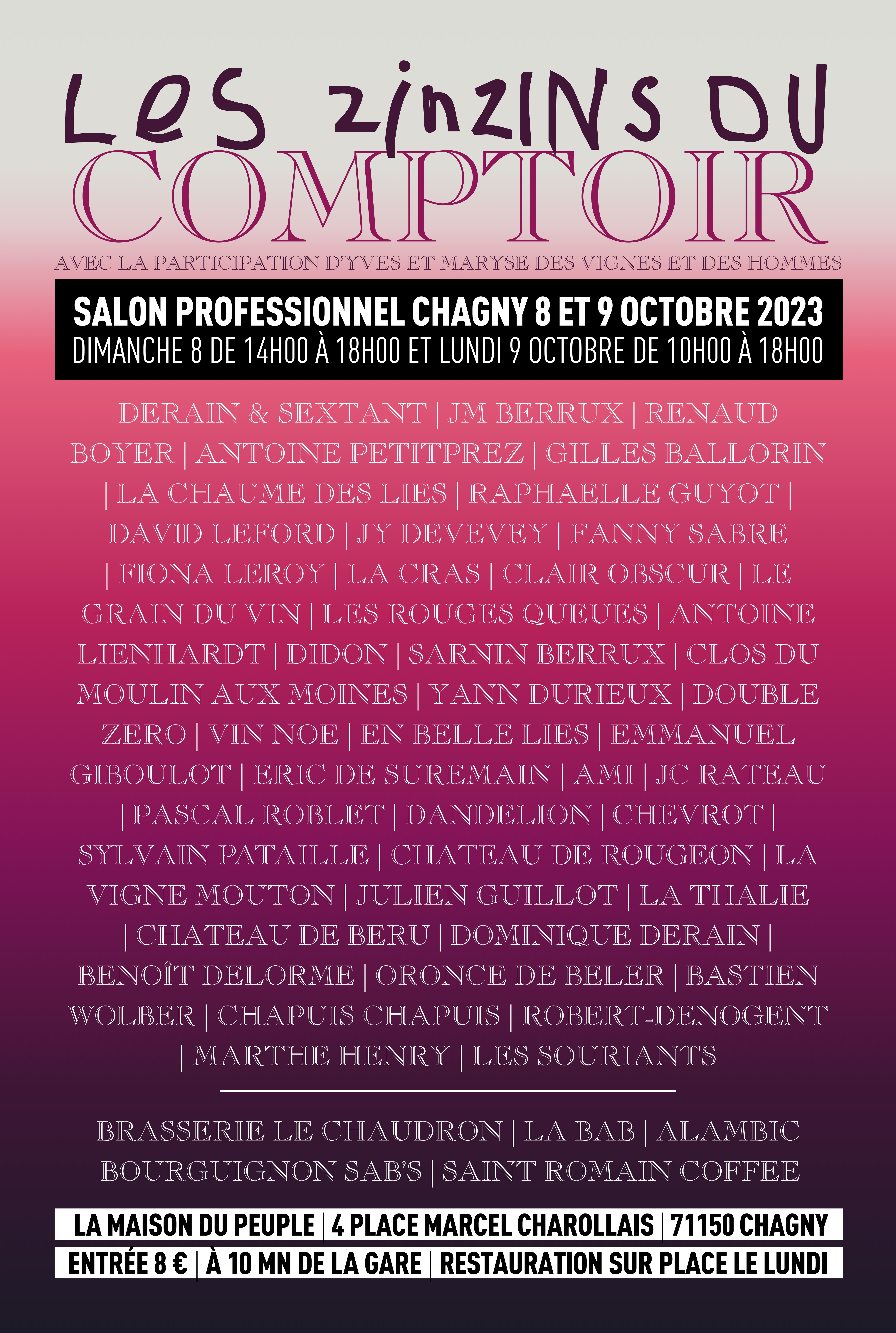 Salon Professionnel Les Zinzins du Comptoir